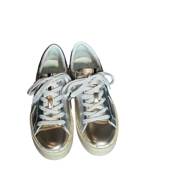 Shu Shop Metallics- Petula Faux Leather Sneaker - Size 7 - Picture 4 of 10